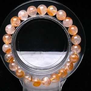 All Natural Garden Quartz Crystal Stretch Bracelet NWT